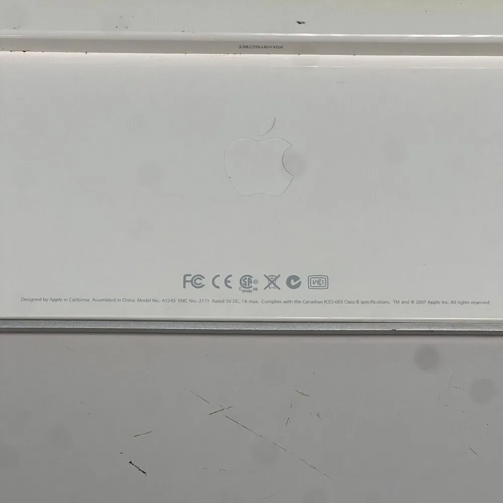 Apple White Aluminum USB Wired Keyboard A1243 and Apple wired Mouse A1152 tested